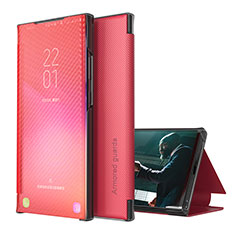 Custodia Portafoglio In Pelle Cover con Supporto ZL1 per Samsung Galaxy S22 Plus 5G Rosso