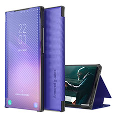 Custodia Portafoglio In Pelle Cover con Supporto ZL1 per Samsung Galaxy S22 Ultra 5G Viola
