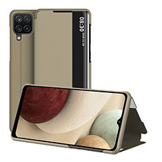 Custodia Portafoglio In Pelle Cover con Supporto ZL2 per Samsung Galaxy M12 Oro