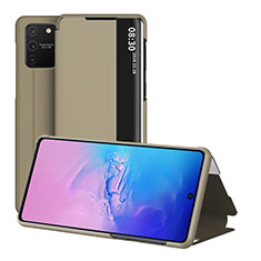 Custodia Portafoglio In Pelle Cover con Supporto ZL2 per Samsung Galaxy M80S Oro