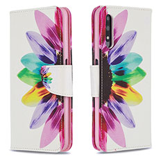 Custodia Portafoglio In Pelle Fantasia Modello Cover con Supporto B01F per Huawei Honor 9X Multicolore