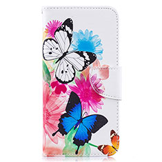 Custodia Portafoglio In Pelle Fantasia Modello Cover con Supporto B01F per Samsung Galaxy A10 Colorato