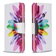 Custodia Portafoglio In Pelle Fantasia Modello Cover con Supporto B01F per Samsung Galaxy A10s Multicolore