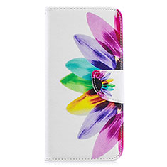 Custodia Portafoglio In Pelle Fantasia Modello Cover con Supporto B01F per Samsung Galaxy A20 Multicolore