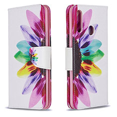 Custodia Portafoglio In Pelle Fantasia Modello Cover con Supporto B01F per Samsung Galaxy A20s Multicolore