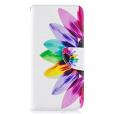 Custodia Portafoglio In Pelle Fantasia Modello Cover con Supporto B01F per Samsung Galaxy A30S Multicolore
