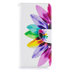 Custodia Portafoglio In Pelle Fantasia Modello Cover con Supporto B01F per Samsung Galaxy A50S Multicolore