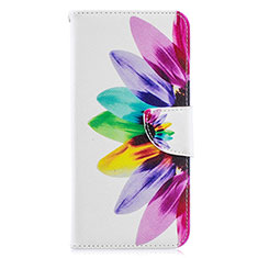 Custodia Portafoglio In Pelle Fantasia Modello Cover con Supporto B01F per Samsung Galaxy A70 Multicolore