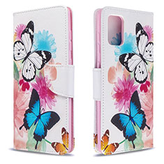 Custodia Portafoglio In Pelle Fantasia Modello Cover con Supporto B01F per Samsung Galaxy A71 4G A715 Colorato
