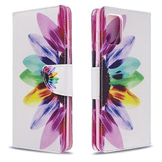 Custodia Portafoglio In Pelle Fantasia Modello Cover con Supporto B01F per Samsung Galaxy A71 5G Multicolore