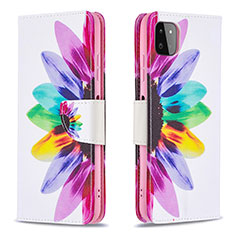 Custodia Portafoglio In Pelle Fantasia Modello Cover con Supporto B01F per Samsung Galaxy F42 5G Multicolore