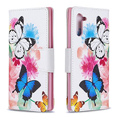 Custodia Portafoglio In Pelle Fantasia Modello Cover con Supporto B01F per Samsung Galaxy Note 10 5G Colorato