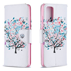 Custodia Portafoglio In Pelle Fantasia Modello Cover con Supporto B01F per Samsung Galaxy Note 20 5G Bianco