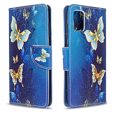 Custodia Portafoglio In Pelle Fantasia Modello Cover con Supporto B03F per Samsung Galaxy A51 4G Cielo Blu