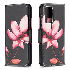 Custodia Portafoglio In Pelle Fantasia Modello Cover con Supporto B03F per Samsung Galaxy A52 5G Rosso