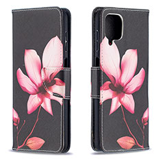 Custodia Portafoglio In Pelle Fantasia Modello Cover con Supporto B03F per Samsung Galaxy M12 Rosso