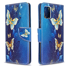 Custodia Portafoglio In Pelle Fantasia Modello Cover con Supporto B03F per Samsung Galaxy M40S Cielo Blu