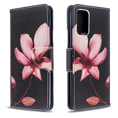 Custodia Portafoglio In Pelle Fantasia Modello Cover con Supporto B03F per Samsung Galaxy S20 5G Rosso
