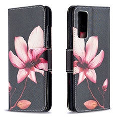 Custodia Portafoglio In Pelle Fantasia Modello Cover con Supporto B03F per Samsung Galaxy S20 FE 4G Rosso