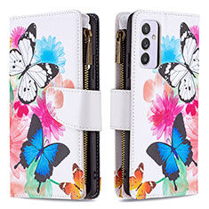 Custodia Portafoglio In Pelle Fantasia Modello Cover con Supporto B04F per Samsung Galaxy Quantum2 5G Colorato