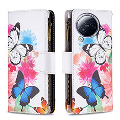 Custodia Portafoglio In Pelle Fantasia Modello Cover con Supporto B04F per Xiaomi Civi 3 5G Colorato