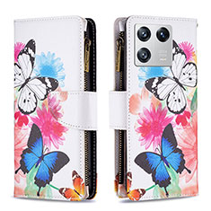 Custodia Portafoglio In Pelle Fantasia Modello Cover con Supporto B04F per Xiaomi Mi 13 5G Colorato