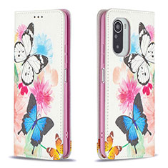 Custodia Portafoglio In Pelle Fantasia Modello Cover con Supporto B05F per Xiaomi Redmi K40 Pro 5G Colorato