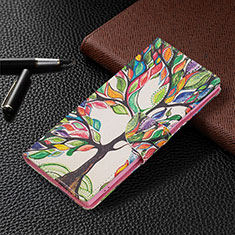 Custodia Portafoglio In Pelle Fantasia Modello Cover con Supporto B09F per Samsung Galaxy S24 Ultra 5G Multicolore
