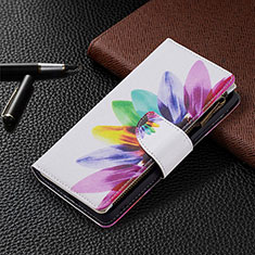 Custodia Portafoglio In Pelle Fantasia Modello Cover con Supporto BF3 per Xiaomi Redmi Note 10 Pro 4G Multicolore