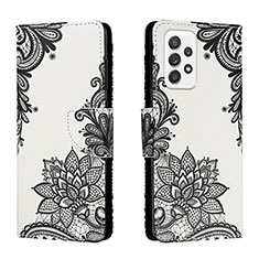 Custodia Portafoglio In Pelle Fantasia Modello Cover con Supporto H01X per Samsung Galaxy A33 5G Grigio Scuro