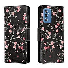 Custodia Portafoglio In Pelle Fantasia Modello Cover con Supporto H01X per Samsung Galaxy M52 5G Nero