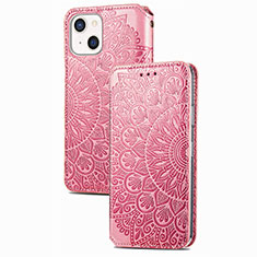 Custodia Portafoglio In Pelle Fantasia Modello Cover con Supporto H02 per Apple iPhone 14 Plus Oro Rosa