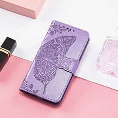 Custodia Portafoglio In Pelle Fantasia Modello Cover con Supporto H08 per Apple iPhone 13 Lavanda