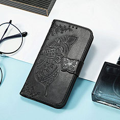 Custodia Portafoglio In Pelle Fantasia Modello Cover con Supporto H08 per Apple iPhone 13 Mini Nero