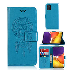 Custodia Portafoglio In Pelle Fantasia Modello Cover con Supporto JX1 per Samsung Galaxy Quantum2 5G Blu