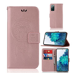 Custodia Portafoglio In Pelle Fantasia Modello Cover con Supporto JX1 per Samsung Galaxy S20 FE (2022) 5G Oro Rosa