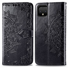 Custodia Portafoglio In Pelle Fantasia Modello Cover con Supporto per Google Pixel 4 XL Nero