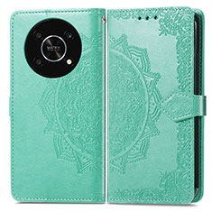 Custodia Portafoglio In Pelle Fantasia Modello Cover con Supporto per Huawei Honor Magic4 Lite 5G Verde