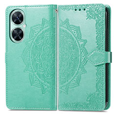 Custodia Portafoglio In Pelle Fantasia Modello Cover con Supporto per Huawei Nova 11i Verde
