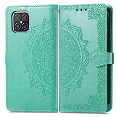 Custodia Portafoglio In Pelle Fantasia Modello Cover con Supporto per Huawei Nova 8 SE 4G Verde