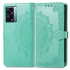 Custodia Portafoglio In Pelle Fantasia Modello Cover con Supporto per Oppo A56S 5G Verde