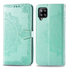 Custodia Portafoglio In Pelle Fantasia Modello Cover con Supporto per Samsung Galaxy A42 5G Verde