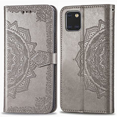 Custodia Portafoglio In Pelle Fantasia Modello Cover con Supporto per Samsung Galaxy Note 10 Lite Grigio