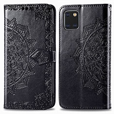 Custodia Portafoglio In Pelle Fantasia Modello Cover con Supporto per Samsung Galaxy Note 10 Lite Nero