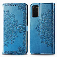 Custodia Portafoglio In Pelle Fantasia Modello Cover con Supporto per Samsung Galaxy S20 Plus 5G Blu