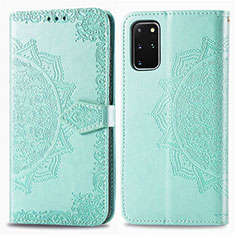 Custodia Portafoglio In Pelle Fantasia Modello Cover con Supporto per Samsung Galaxy S20 Plus Verde