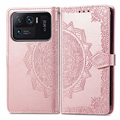 Custodia Portafoglio In Pelle Fantasia Modello Cover con Supporto per Xiaomi Mi 11 Ultra 5G Rosa
