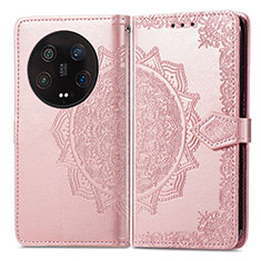 Custodia Portafoglio In Pelle Fantasia Modello Cover con Supporto per Xiaomi Mi 13 Ultra 5G Oro Rosa