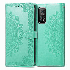 Custodia Portafoglio In Pelle Fantasia Modello Cover con Supporto per Xiaomi Redmi K30S 5G Verde