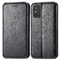 Custodia Portafoglio In Pelle Fantasia Modello Cover con Supporto S01D per Huawei Honor X10 Max 5G Nero